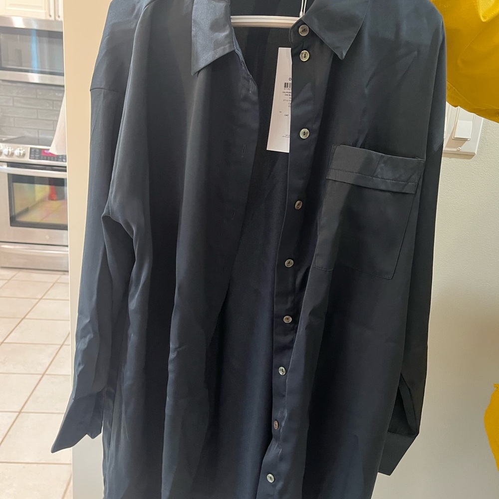 Only Black Satin Blouse